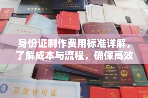 龙山身份证制作费用标准详解，了解成本与流程，确保高效办理