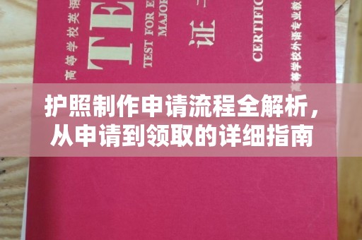 龙山护照制作申请流程全解析，从申请到领取的详细指南