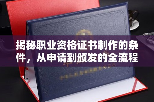 龙山揭秘职业资格证书制作的条件，从申请到颁发的全流程解析