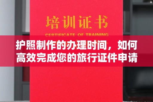 龙山护照制作的办理时间，如何高效完成您的旅行证件申请