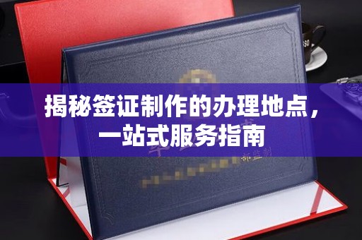 龙山揭秘签证制作的办理地点，一站式服务指南