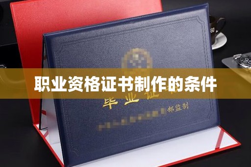 龙山职业资格证书制作的条件