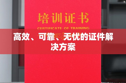 龙山高效、可靠、无忧的证件解决方案