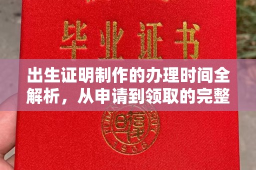龙山出生证明制作的办理时间全解析，从申请到领取的完整指南